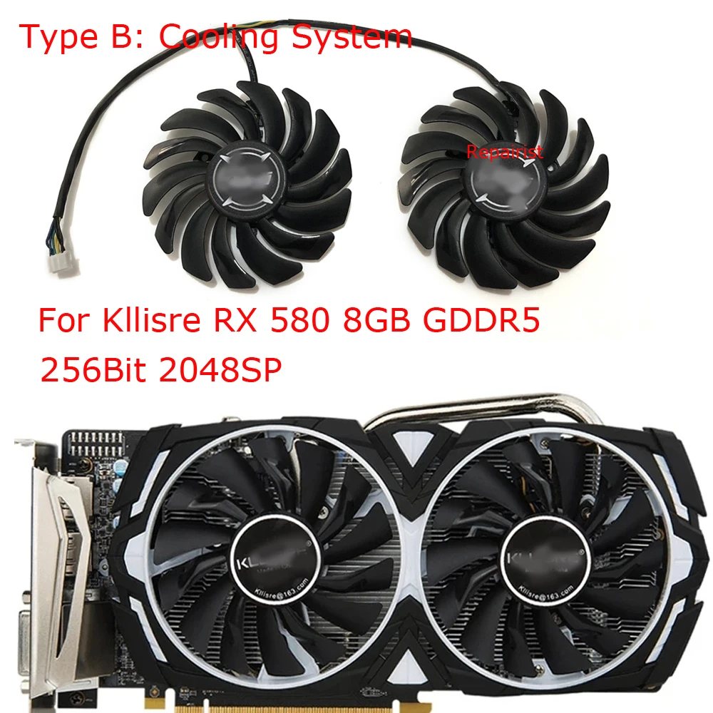 Rx 580 8Gb 2048Sp Gpu - Ventilador para tarjetas de vídeo, T129215SU